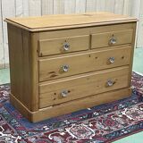 English chest of drawers in fir - early XXth