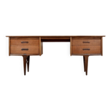 Bureau Afromosia du milieu du siècle de A. Younger conçu par John Herbert. Vintage Moderne / Rétro / Danois