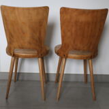 2 chairs baumann "dove" clear beech