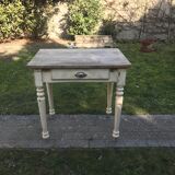 Ancient small farm kitchen table 1940