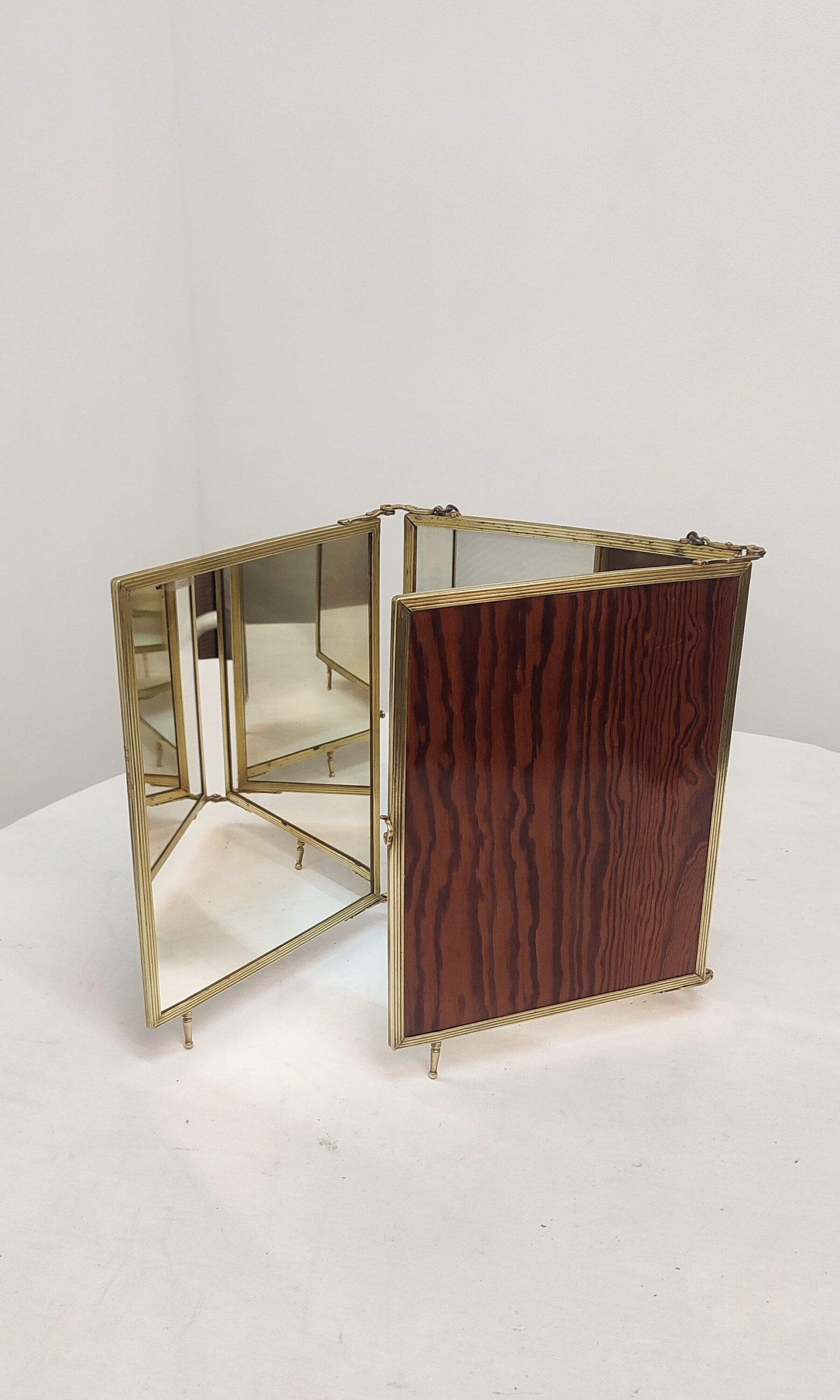 Folding mirror triptych. France 1920s 68x30cm