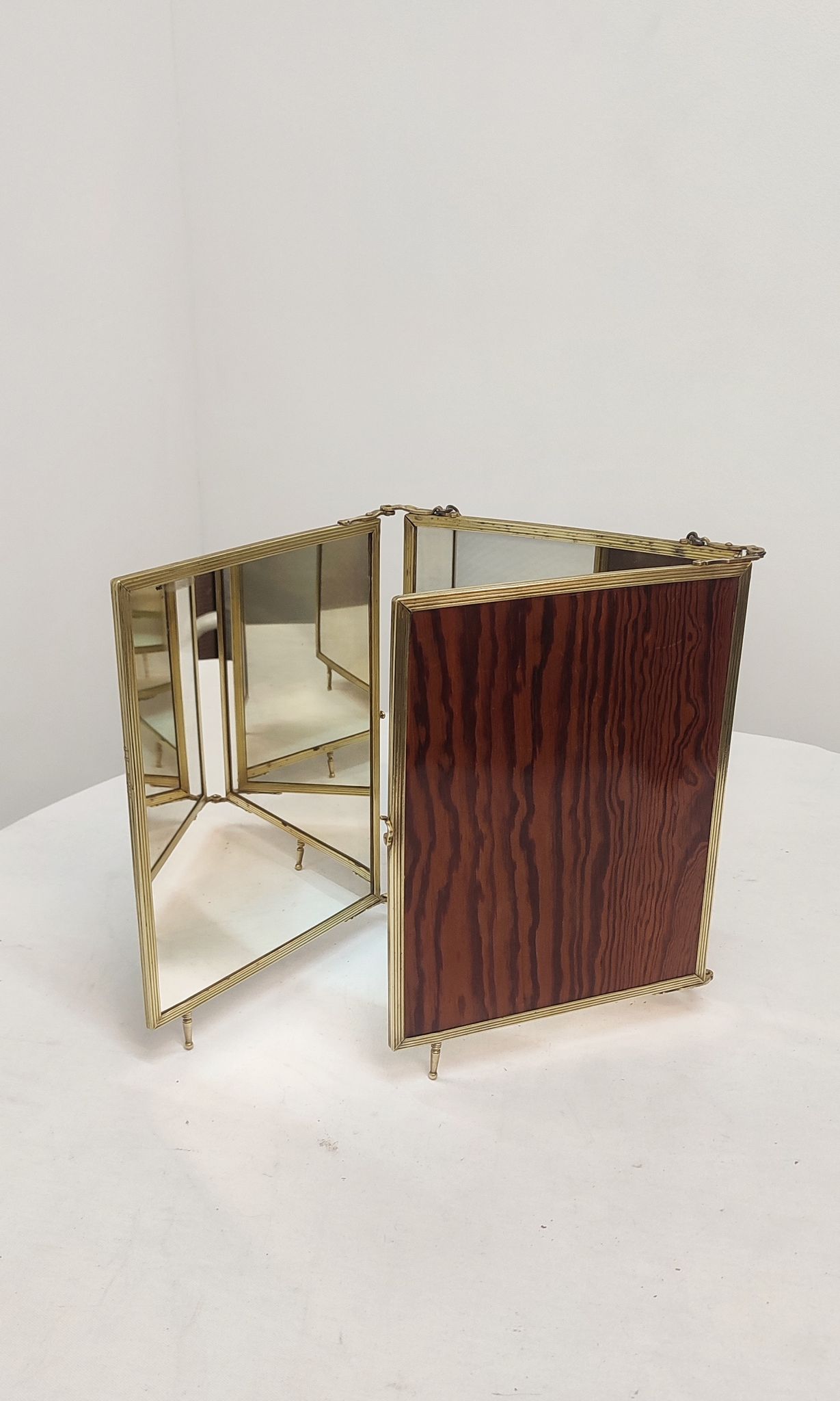 Folding mirror triptych. France 1920s 68x30cm