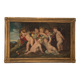 Oskar Krenzer, Putti avec guirlande d’après Rubens, huile sur toile
