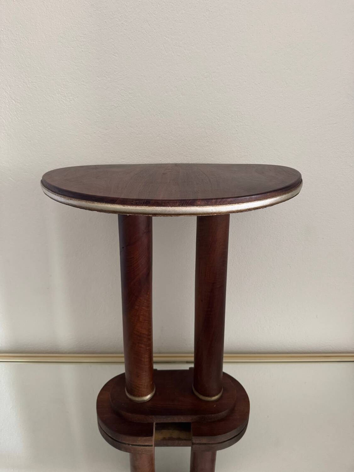Art Deco wooden pedestal table