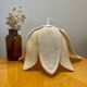 Vintage rattan lotus flower pendant lamp