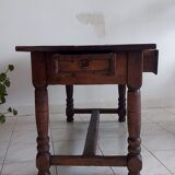 Solid wood table Louis XIII style