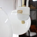 Mid-century white chandelier, Kamenický Šenov, 1970´s.