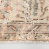 Tapis de couloir turc vintage à motif floral