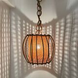 Bamboo rattan suspension from the 1960s.