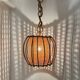 Bamboo rattan suspension from the 1960s.