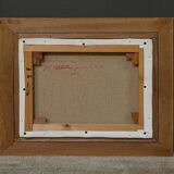 Painting “Petit Port Breton”, signed J.J Duboc – 1980