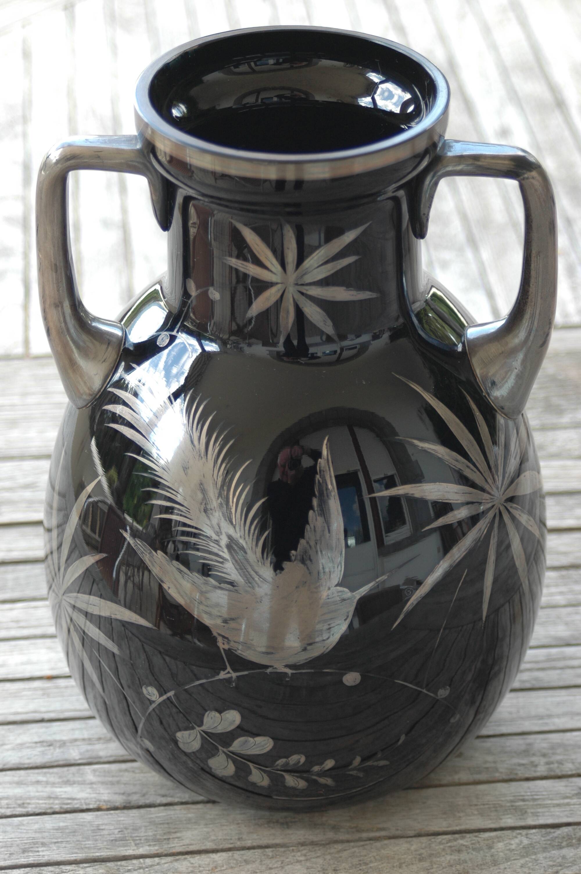 Art Deco vase signed HEM
