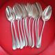12 tablespoons in silver metal