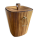 Vintage champagne bucket / teak ice cream