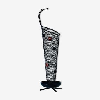 Umbrella holder in metal and ceramic design 1950