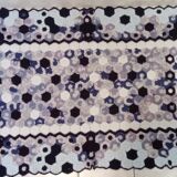 Vintage rugs, patchwork of crocheted patterns, handmade