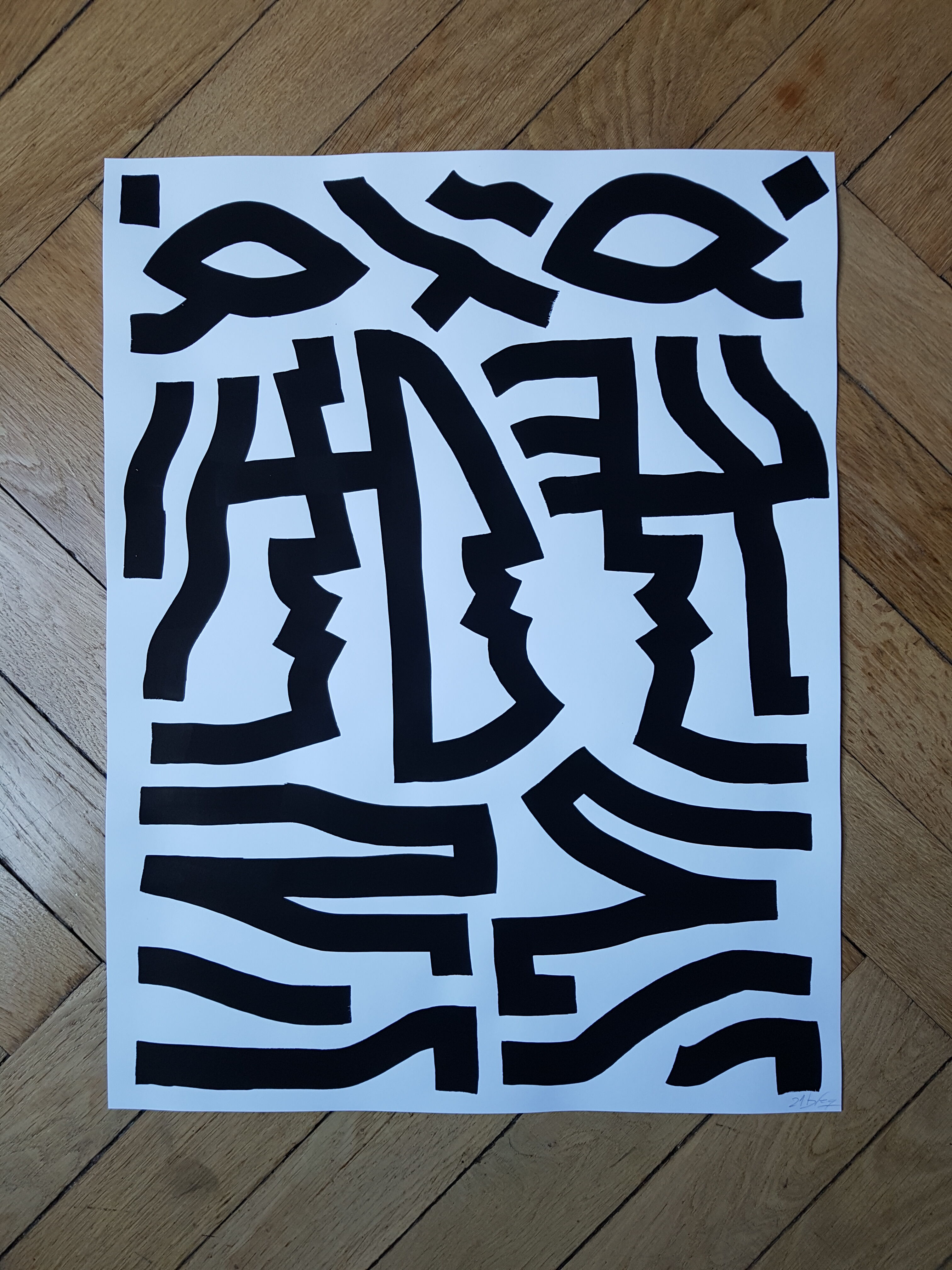 Painting on paper - "Spirit"