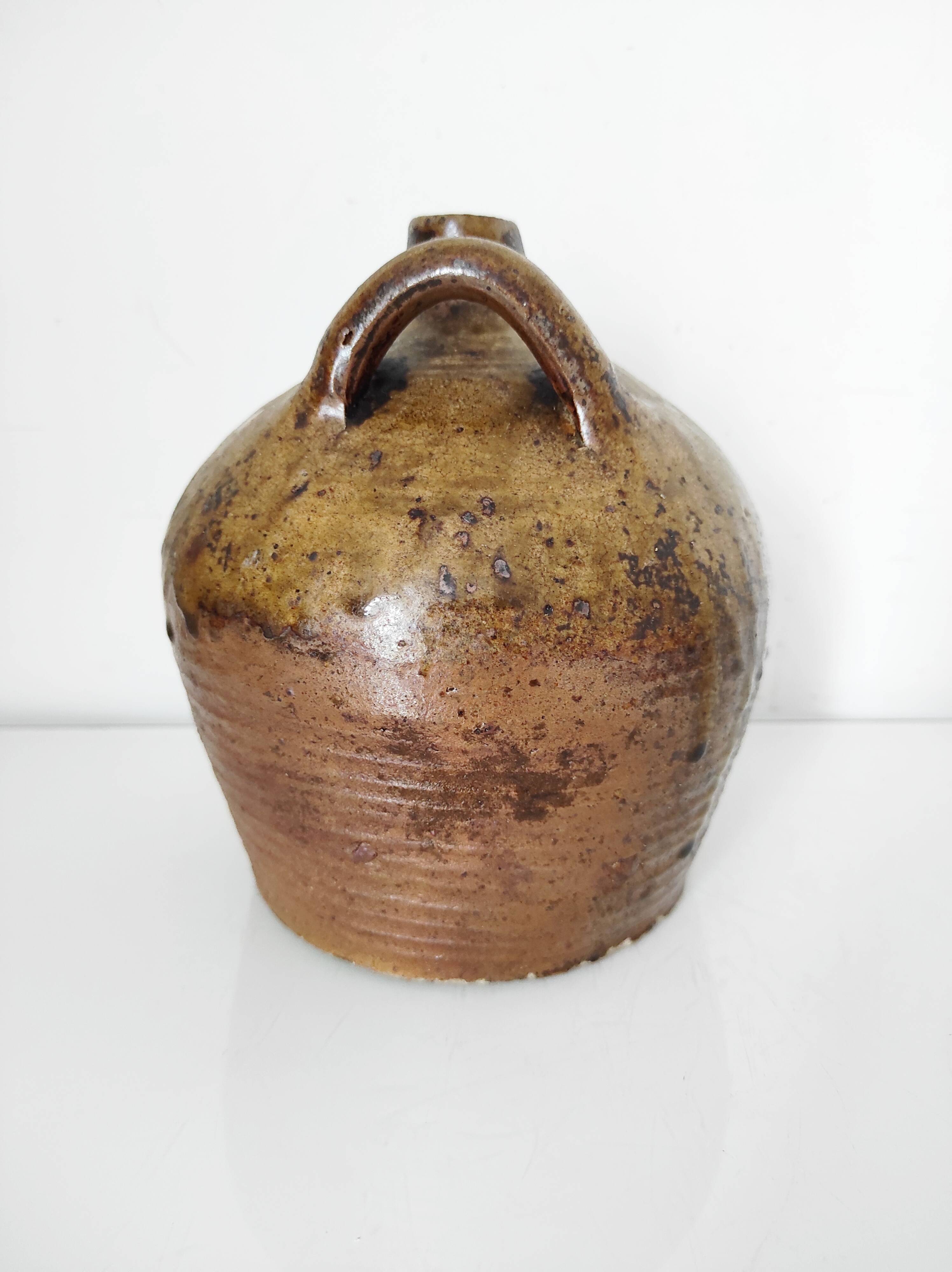 19th century ceramic oil jug