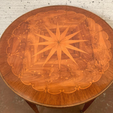 Louis XVI style pedestal table in rosewood veneer XX century