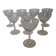 8 crystal white wine glasses from Baccarat, model Magenta Grain De Ri.