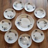 Table service of 108 pieces, Limoges porcelain, Sofafils
