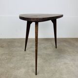 50s tripod coffee table with compass legs