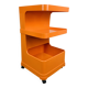 Flair dessert for Prisunic in orange plastic, seventies.