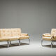 Three-Seater Borkum Sofa and Armchairs by Johan Bertil Häggström for Ikea, 1970s, Set of 2