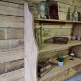 Large solid pine wall shelf