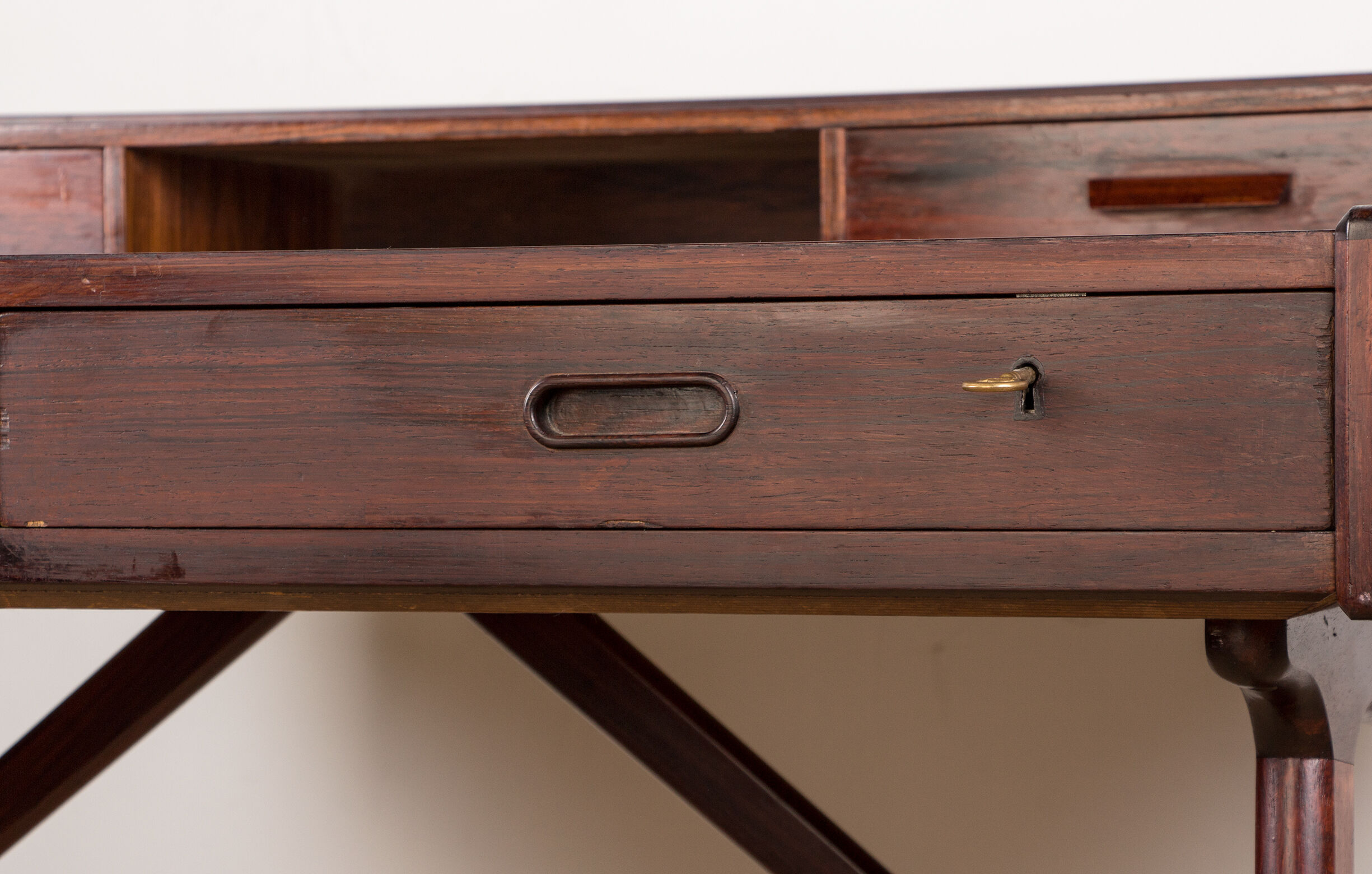 Danish rosewood desk, model 56 by Arne Wahl Iversen for Vinde Mobelfabrik 1960.