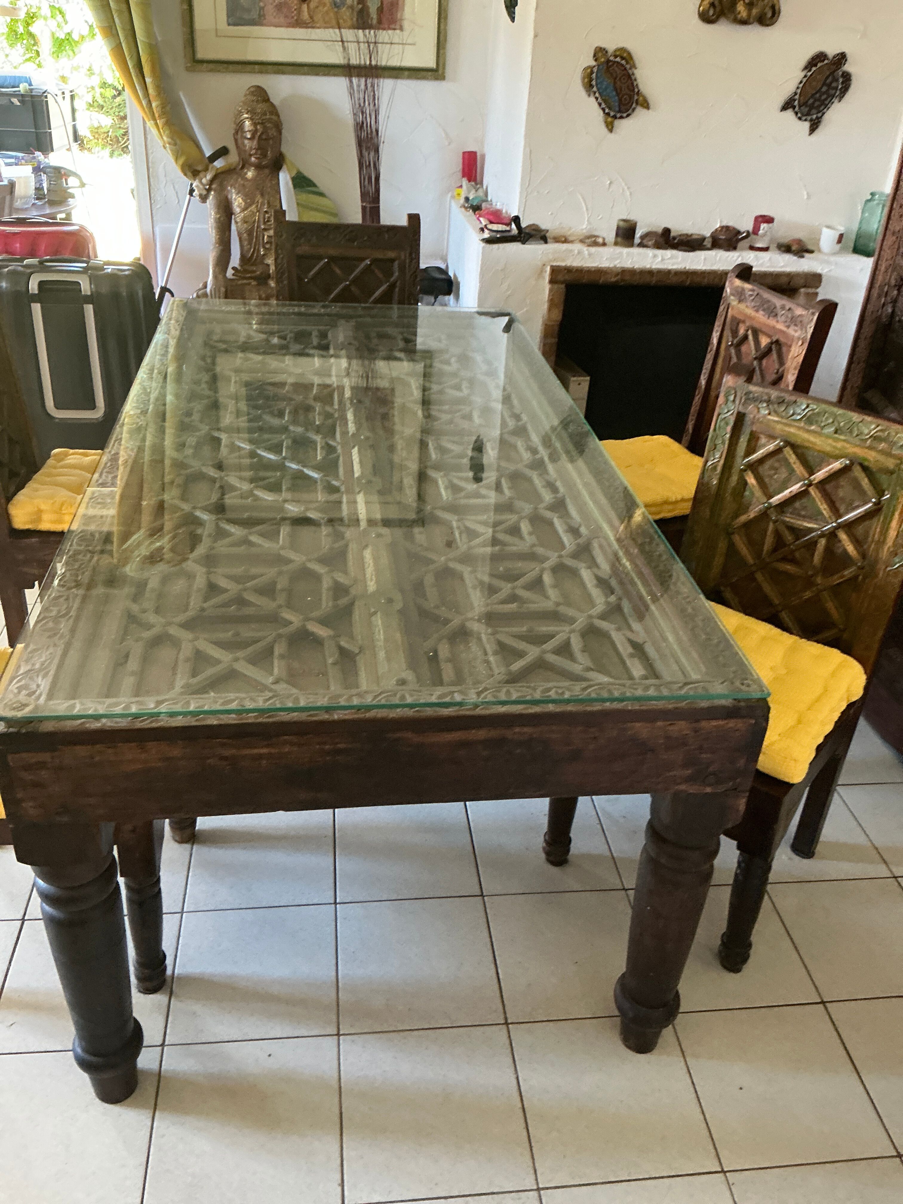 Table, style Indo, pakistanais artisanale du monde