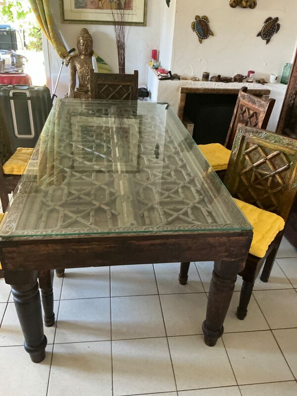 Table, style Indo, pakistanais artisanale du monde