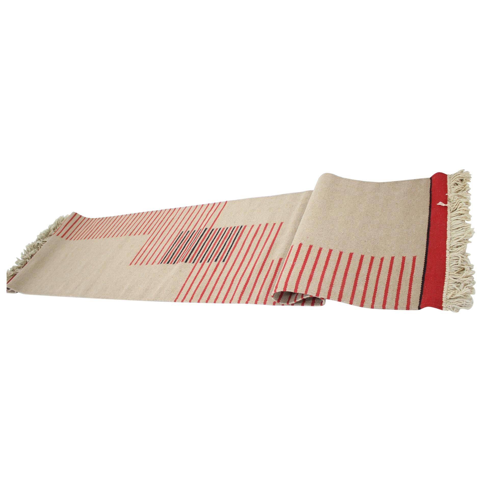Midcentury Modernist Geometric Abstract Carpet / Rug, 1960s