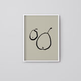 Botanical illustration giclee print, 50x70