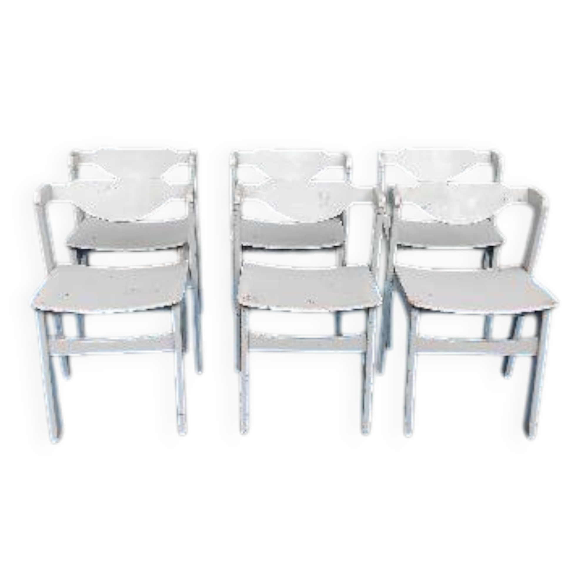 6 vintage Scandinavian design chairs