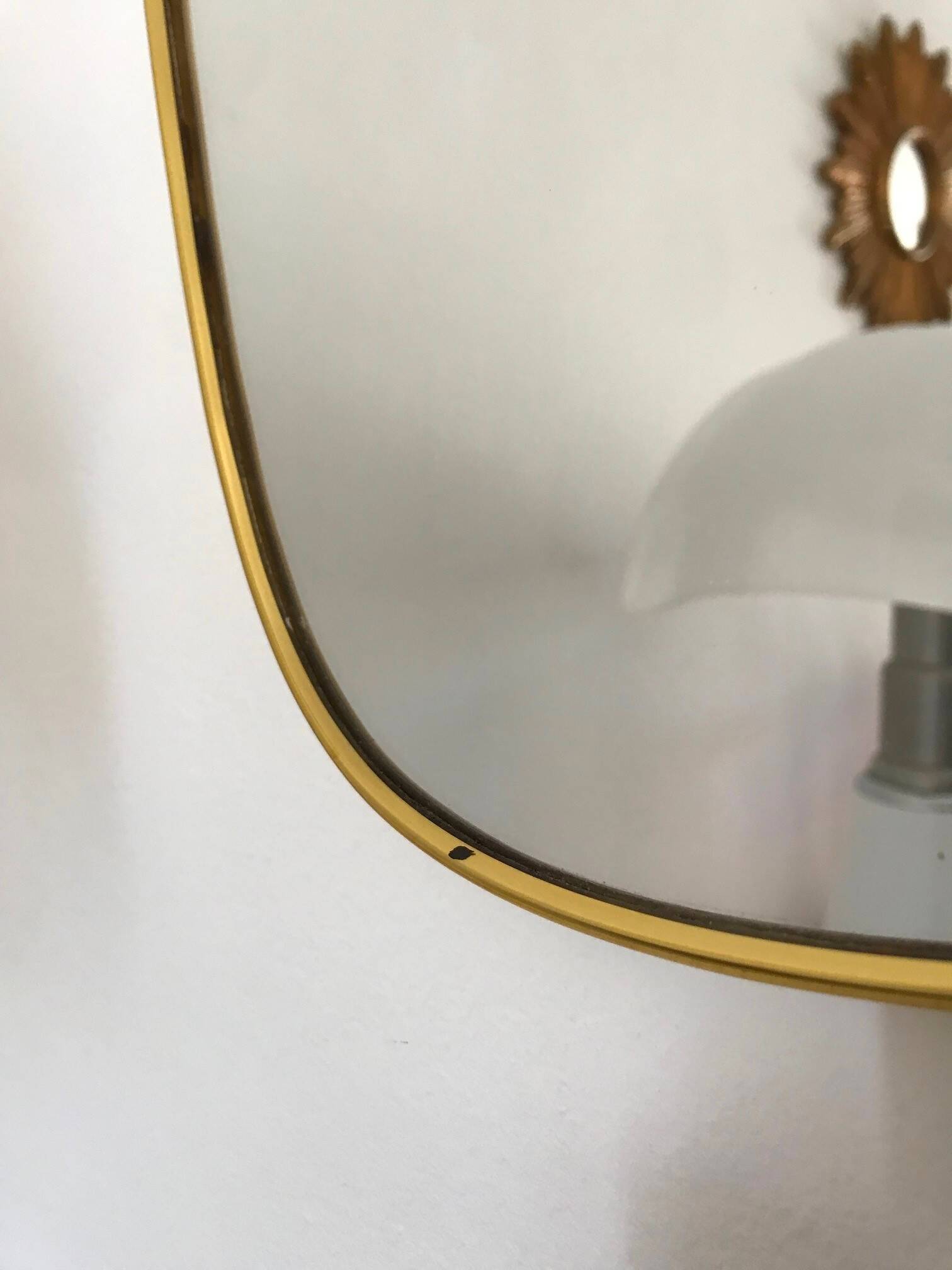 Vintage free form mirror by Schön Form Germany 60s