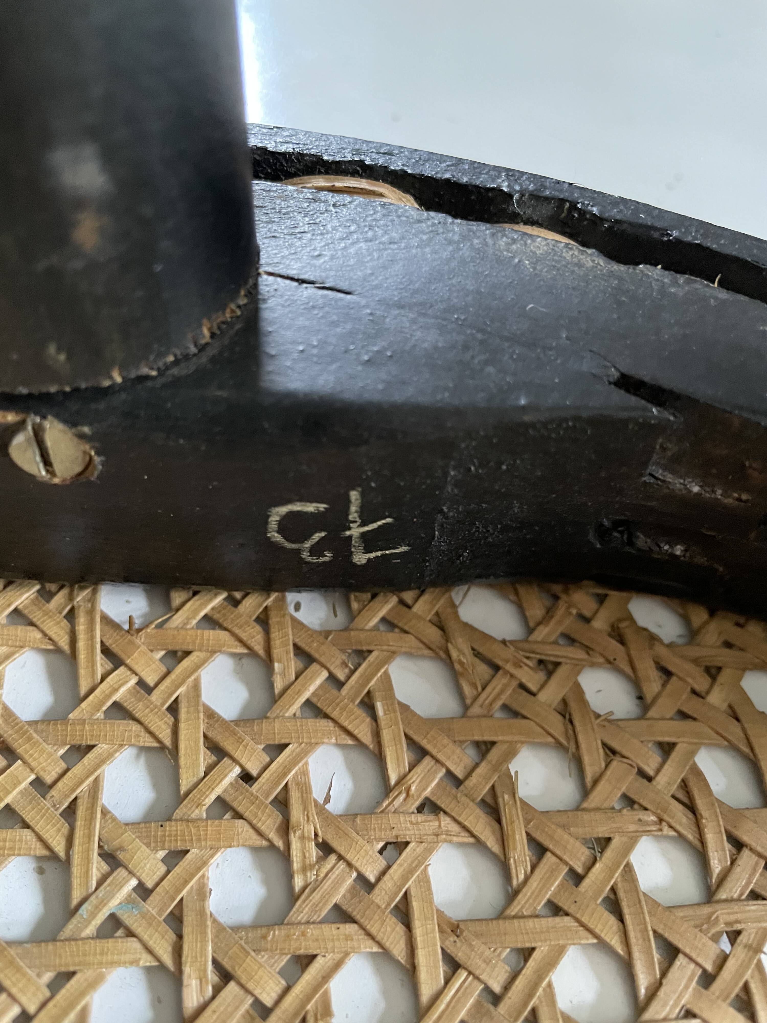 Vintage caned bar stools