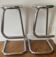 1 lot of 2 paperclip stools K 700 chrome