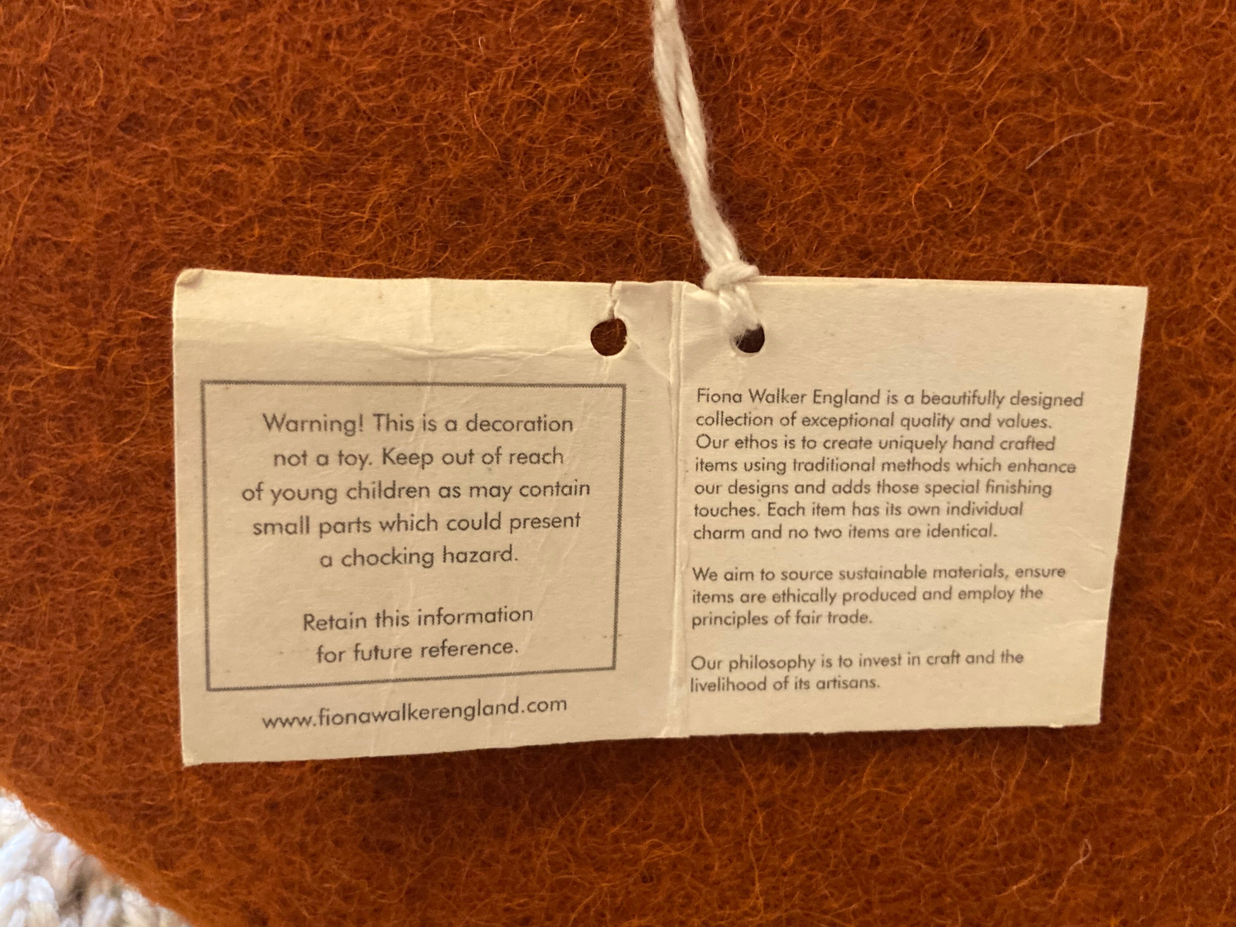 Fox Plush Trophy - Large Format - Fiona Walker