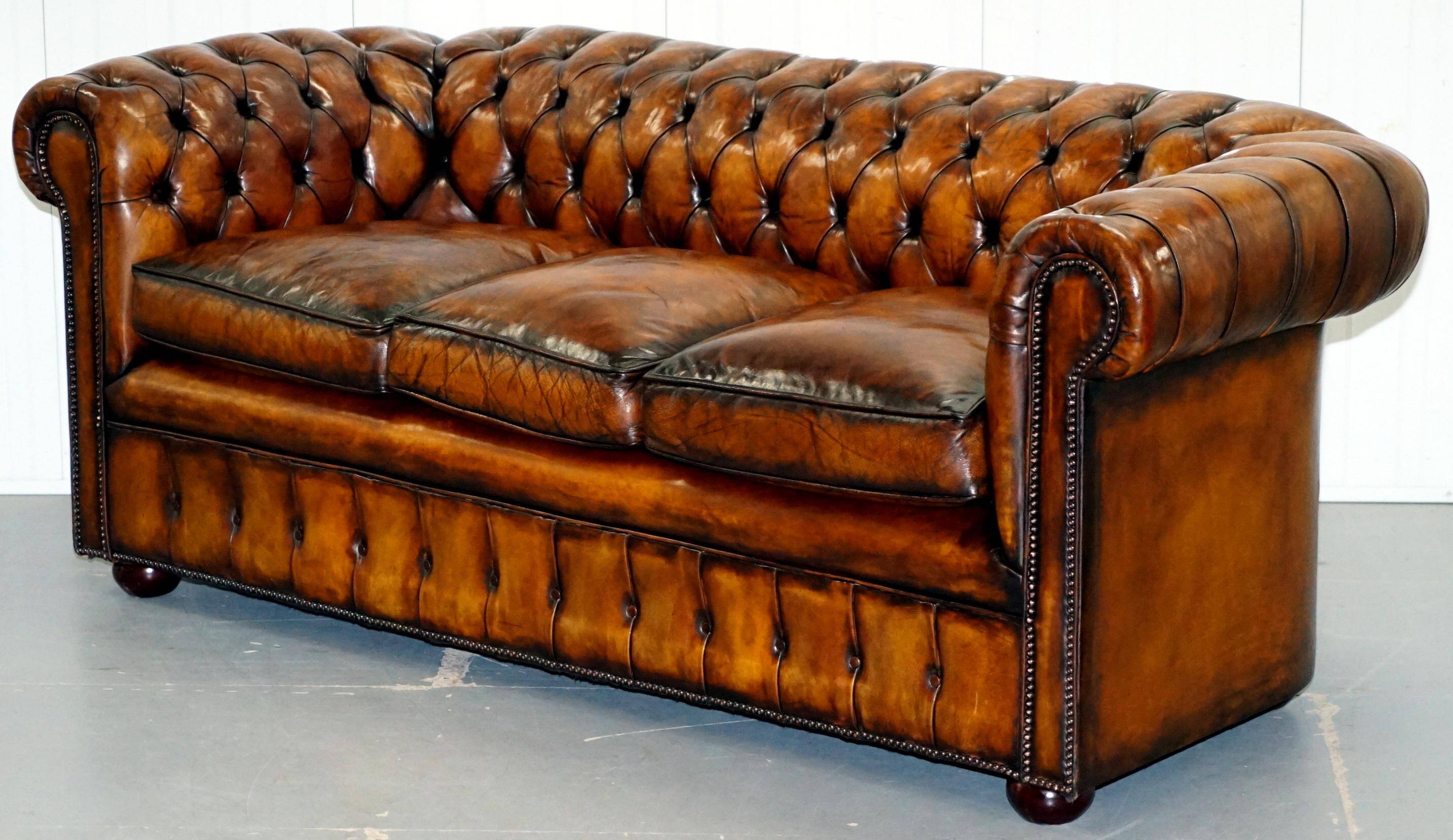 Chesterfield Club Whisky 1930 canapé hand-restored