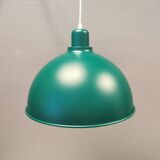 A beautiful industrial hanging lamp in metal (not aluminium) beautiful green colour