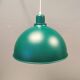 A beautiful industrial hanging lamp in metal (not aluminium) beautiful green colour