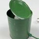 Vintage Green Tin Can Lamp, Ad Van Berlo, Vrieland Design, 1980s