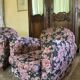 Pair of armchair club tapestry art deco