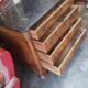Walnut chest of drawers circa 1880 with marble top