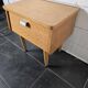 Vintage 60s oak bedside table