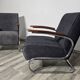 Fauteuils Bauhaus Chrome S411 par Willem Hendrik Gispen pour Mücke Melder