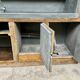 Old oak restaurant bar counter from the early 20th century