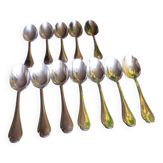 christofle 12 pompadour coffee spoons