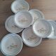 8 vintage Italian handmade plates